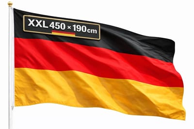 Dailygoods- Vlag XXL 450x190 cm - Duurzaam Polyester - WM 2026 Vlag - Fanartikel - Lichtgewicht - Scheurvast - Supportervlag