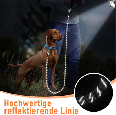 Sleeplijn voor honden, 8 mm dikke hondenriem met comfortabele gevoerde handgreep, kauwbestendig, lange trainingslijn voor kleine, middelgrote en grote honden, robuust klimtouw en