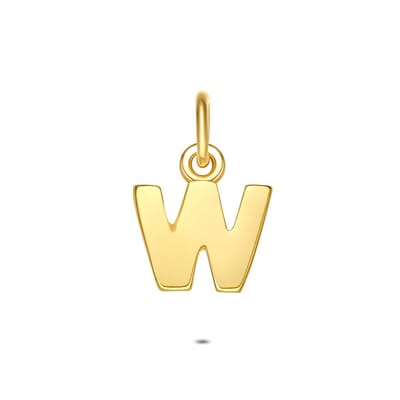 Twice As Nice Hanger in 18kt verguld zilver, letter W