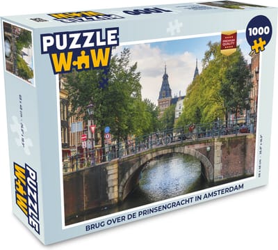 Puzzel Brug over de Prinsengracht in Amsterdam - Legpuzzel - Puzzel 1000 stukjes volwassenen