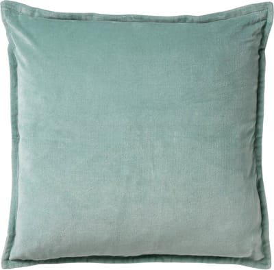 Dutch Decor CAITH - Sierkussen 50x50 cm - 100% katoen velvet - Jadeite - lichtgroen - Inclusief binnenkussen - Luxe kussens voor woonkamer & bank