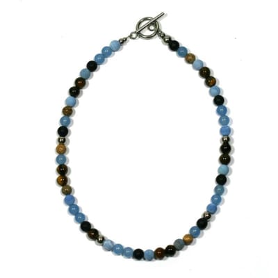 IbizaMen - heren - ketting - edelsteen - 6mm - 50cm