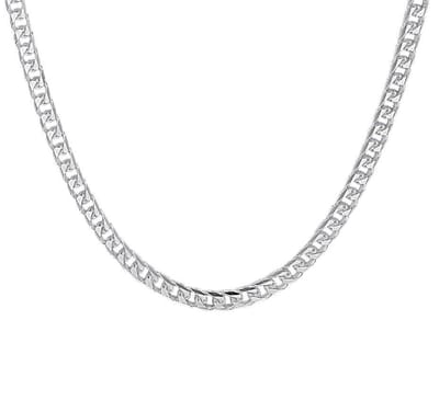 YO&NO -  Ketting - Zilver - Gourmet - 4,0 mm - 50cm - Sieraden vrouw - Poli - Gerhodineerd - Zilver 925