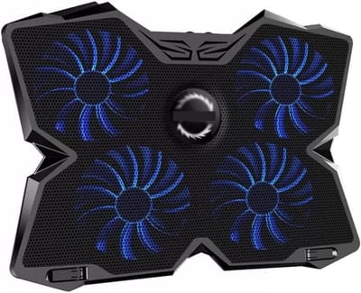 Laptop Koeler - Koelstation Laptop - Oververhitting Voorkomen - Vier Fans Instelbaar - 14-17 inch - Blauw