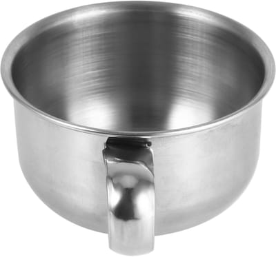 Scheerkom RVS - Scheerschuim Bakje - Traditioneel Scheren - Stijlvol Design - 9cm Breed - Zilverkleurig