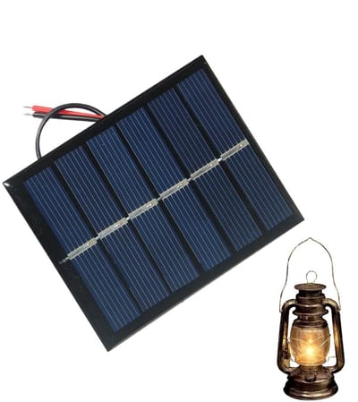 Draagbaar Zonnepaneel - Mini Oplader - Buitenverlichting - Hoog Rendement - 2 Watt - Zwart