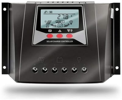 Zonne Laadregelaar - Intelligente Regulator - Energie Beheer - Automatische Spanning Identificatie - 40A - Grijs