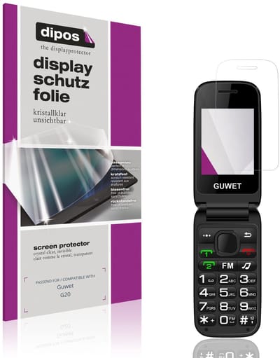 dipos – 4x Beschermfolie geschikt voor Guwet G20 | Krasbestendige & heldere Screenprotector Ultra-Thin
