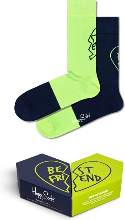 Happy Socks unisex bestie giftbox 2P multi
