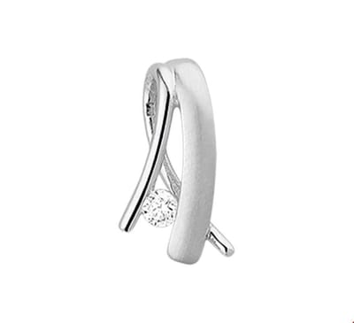 Huiscollectie 4101197 Witgouden hanger met zirkonia