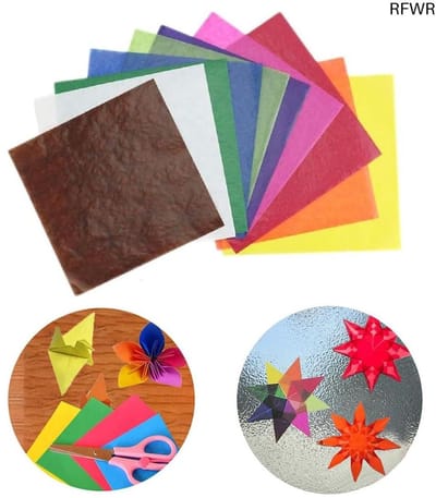 RFWR® Vliegerpapier 100 Vellen 15,9 cm Vierkant in Diverse Kleuren