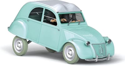 Kuifje-Moulinsart-Auto - schaal 1/24: Jansen en Janssen de 2CV - De Zaak Zonnebloem
