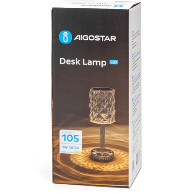 Aigostar led tafellamp ps vloerlamp warm licht, natuurlijk wit, wit licht 105 lm 1 W roze
