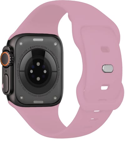 Bandje Geschikt voor Apple Watch Ultra 1, 2, 3 (49 mm) Bandje Siliconen Horloge Band Verstelbaar - Smartwatch Bandje Siliconen - Lila