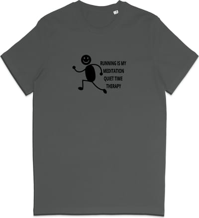 T Shirt Dames Heren - Hardlopers - Quote Grappig - Joggers - Grijs - Maat XS