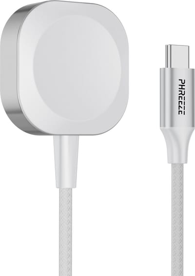Oplaadkabel geschikt voor Apple Watch - Oplader voor Watch Series 11/10/9/8/7/6/SE/Ultra - Extra Sterk - Snellader - Usb C - Magnetisch - IWatch Charger - Zwart