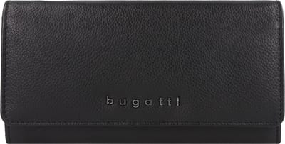 bugatti Portemonnee Bella Ladies Long Wallet Black Zwart