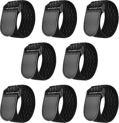 8 Stuks Elastische Verstelbare Opschroefbanden met Antislip, 12 x 2 Inch, Multifunctionele Kabelbanden voor Kabels, Touwen en Fietsen