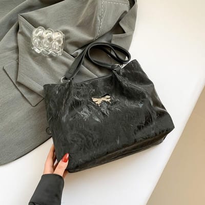 Populaire Vlinder Draagtas voor Dames Nieuwe Mode Pendelen Dames Tas Grote Capaciteit Gepersonaliseerde Schoudertas black