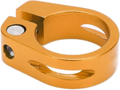 Zadelpenklem Aluminium - Zadelbuisklem Fiets - Zadelpositie Verstellen - Antiroest Constructie - 286 mm - Goud