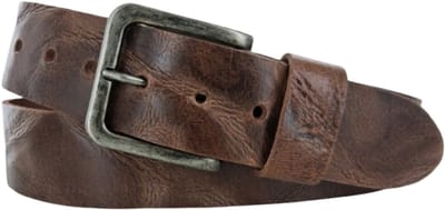 Leren Dames Riem | Kleur: Cognac | Buffellederen Dames Riem | 4,5cm breed | Riemmaat: 85 (totale lengte: 100cm) | 100% echt leer | Nikkelvrije gesp