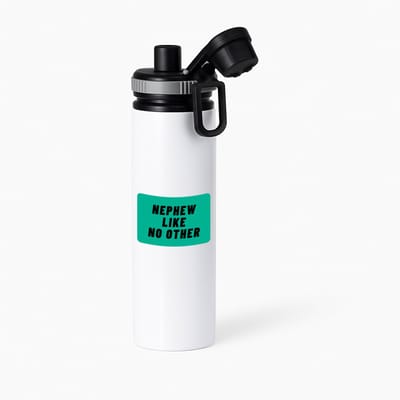 Hacebo® - nephew like no other waterfles met draaidop grijs - Neef - geweldige neef - niemand anders - verjaardag - cadeau - kado - bedankje - geschenk - water fles - 850ML