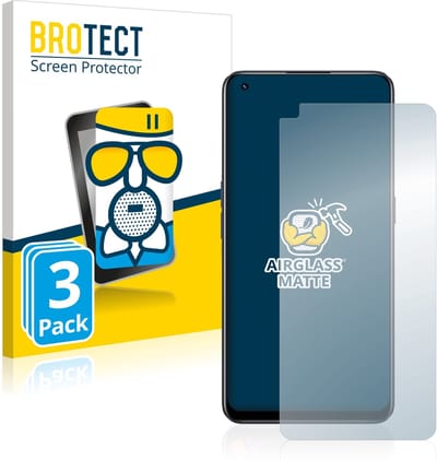 BROTECT - Screenprotector voor realme 9 Pro Plus - Folie Beschermfolie Beschermglas matte 3 Stuks