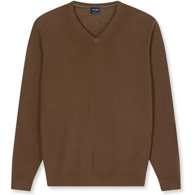 OLYMP Casual Breisel, Zwart-Bruin