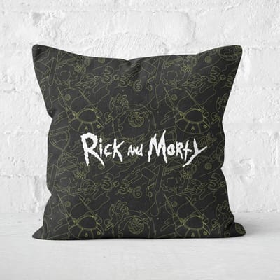 Rick And Morty Square Cushion - 50x50cm - Soft Touch