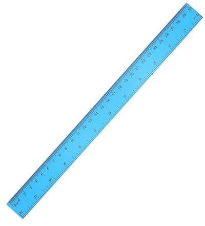 Zachte liniaal 30cm - Onbreekbaar meetinstrument in centimeters en inches