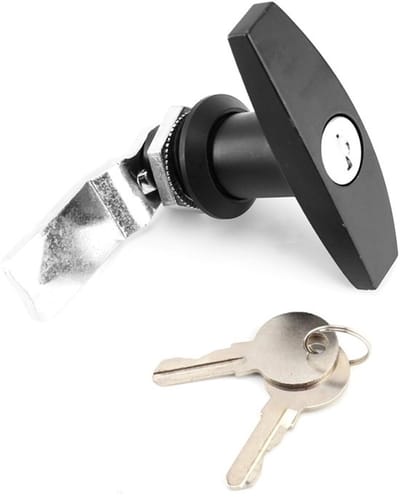 Allecto - Zinklegering T-handgreep - Garagedeurslot met sleutels