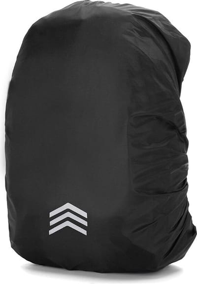 Regenhoes Rugzak – 3 Pijlen – 30 tot 40L – M – Zwart – Kasey Products