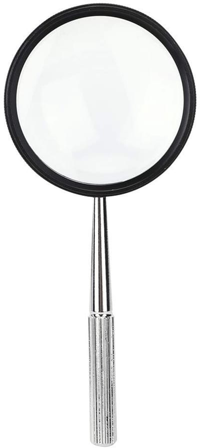 Dailygoods- Vergrootglas 35X - Draagbare Loep - Afneembaar Handvat - Dubbele Lens - Hoogwaardige Materialen - Ideaal voor Lezen en Hobby's