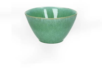 Pomax Treille Ontbijtkom - Steengoed - Ø 15 cm - Groen - Kom voor Granola, Yoghurt & Soep
