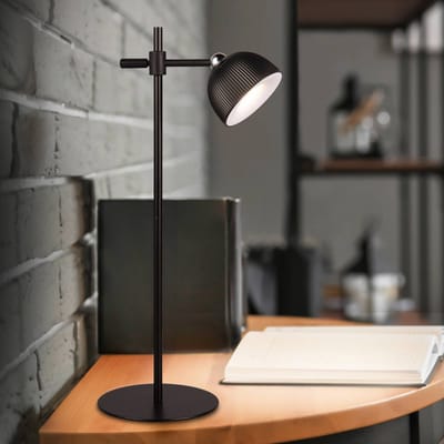 REALITY MAXIMA - Tafellamp - Bureaulamp - Zwart - incl. 1x SMD 3W - Touch functie - Verstelbaar in hoogte - Oplaadbaar - Snoerloos
