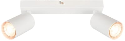 B.K.Licht - Opbouwspot - plafondspot - draaibaar spotjes - incl. EEK A lampen - warm wit licht - 25.5 cm - wit