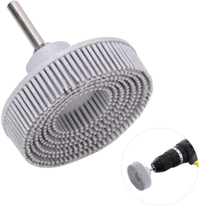 Schuurborstel Schijf 75mm Rubber Polijstschijf voor Metaal en Aluminium - Bramen Verwijderen