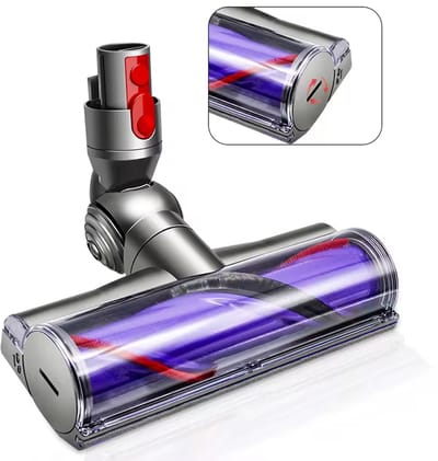 Stofzuigermond - Geschikt voor Dyson V8/V10/V11/V15/G5 - Groen Led - Wasbare borstel - Wasbare borstel - Stofzuigeraccessoires - Blauw