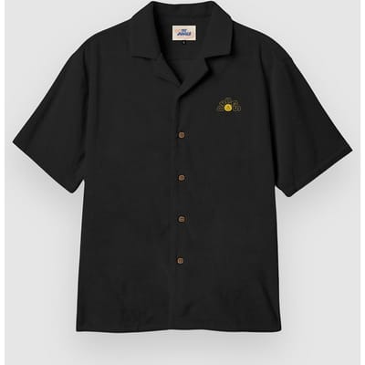 The Dudes Leon Terry Hawaiian Shirt zwart