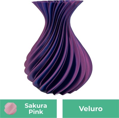 Veluro design vaas – Decoratieve vaas - Sakura Roze - 3d geprinte vaas – geschikt voor droogbloemen - 20CM