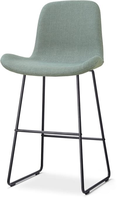Nolon Nino-Fé barkruk saliegroen - zwart onderstel - 75 cm