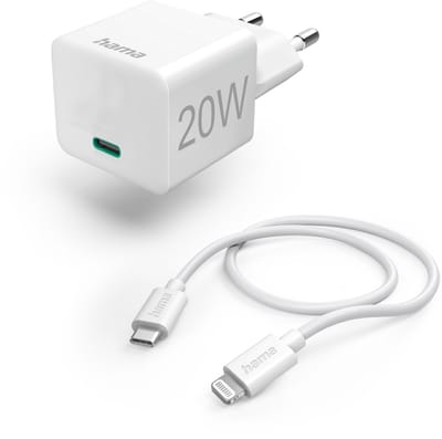 Hama 00125124 oplader voor mobiele apparatuur Smartphone, Tablet Wit AC Snel opladen Binnen