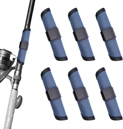 Visgerei Opbergdozen voor Lures - 6 Stuks Nylon Beschermhoezen van 15 cm, Ideaal voor Vissers en Hengelsportliefhebbers