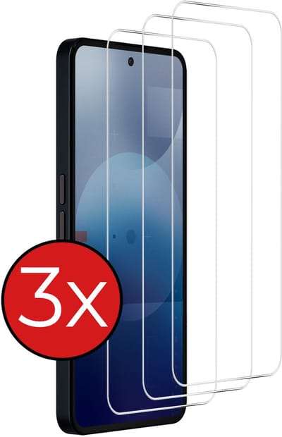 Screenprotector - 3 Stuks - Geschikt voor Nothing Phone (3a) - Extra Sterk - Beschermglas - Gehard Glas - Tempered Glass - Screen Protector