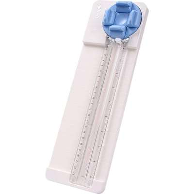 KWTrio Papiersnijder 4in1 Roterende Snijder 23cm Lengte met Rechte, Golf-, Perforatie- en