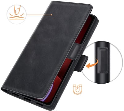 PU Lederen Wallet Hoesje met Sluiting geschikt voor iPhone 13 Pro Max | Portemonnee Hoes | Wallet case geschikt voor Apple iPhone 13 Pro Max (6.7 inch) | Wallet case | Ruimte voor pasjes | Met Sluiting | Standaard