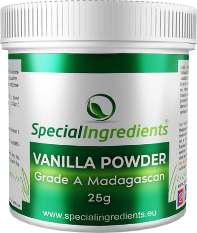 Vanillepoeder uit Madagaskar - 1 kg - Vanilla Powder - 100% Puur - Natuurlijk Vanille Aroma - Moderne Gastronomie - Moleculair Koken - Hersluitbare Pot - Recycled Plastic