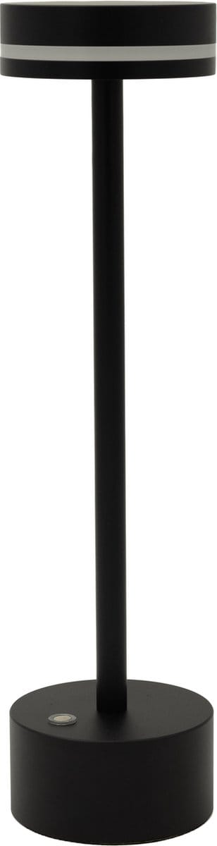 Luxus Europe - Tafellamp Touch Yvette Zwart - Draadloze LED Tafellamp Binnen - USB-C Oplaadbaar - Touchbediening - Dimbaar - 3 Lichtkleuren