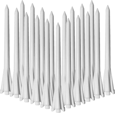 Golf Tees Plastic - Golf T-stukken - Golfen op de baan - Onbreekbaar polymeer materiaal - 50 stuks - Gemengde kleuren