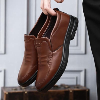 Zakelijke Formele Kleding Alles-passende Herenschoenen Heren Drie-gewricht Leren Schoenen Casual Formele Kleding Heren Leren Schoenen Herenmode 44 gray